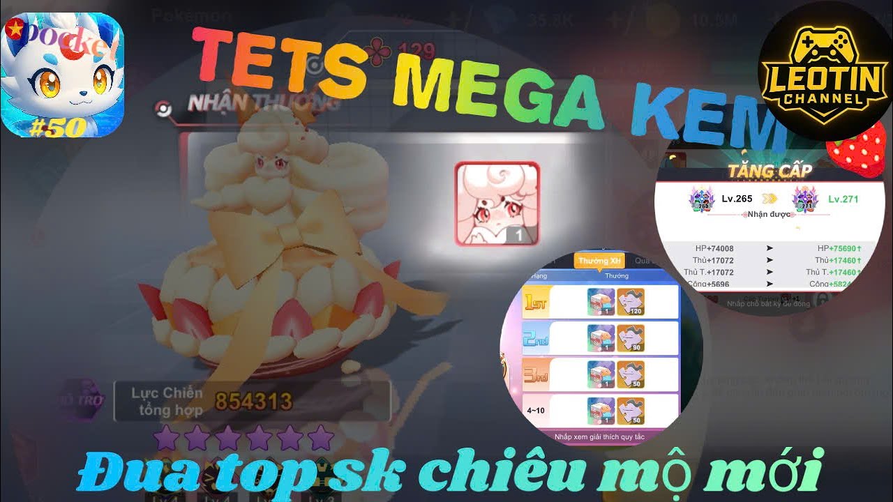 POKET MEGA - #50 MEGA KEM DÂU + TEAM GIÁC ĐẤU CÓ MẠNH HAY KHÔNG?  ĐUA TOP SỰ KIỆN CHIÊU MỘ