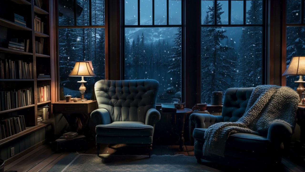 Ambience winter wind sounds for sleeping, relaxing, ASMR sounds, soothing sounds, BGM, meditation