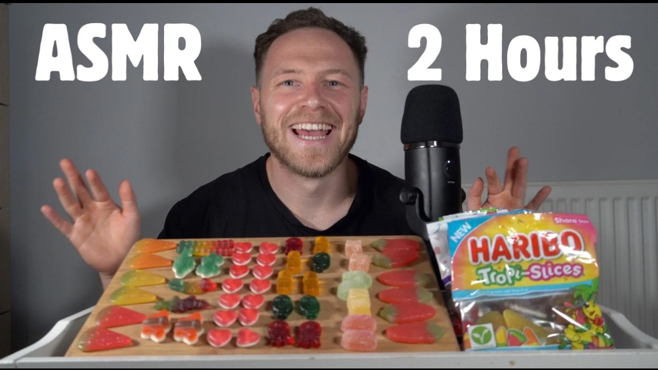 ASMR 2 HOURS HARIBO GUMMY SWEETS - NO TALKING