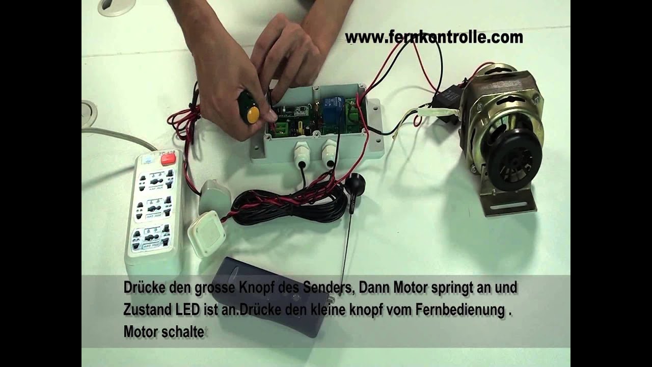 Ein und ausschalten Funkfernbedienung Motorsteuerung Funkrelais AC220/6000W