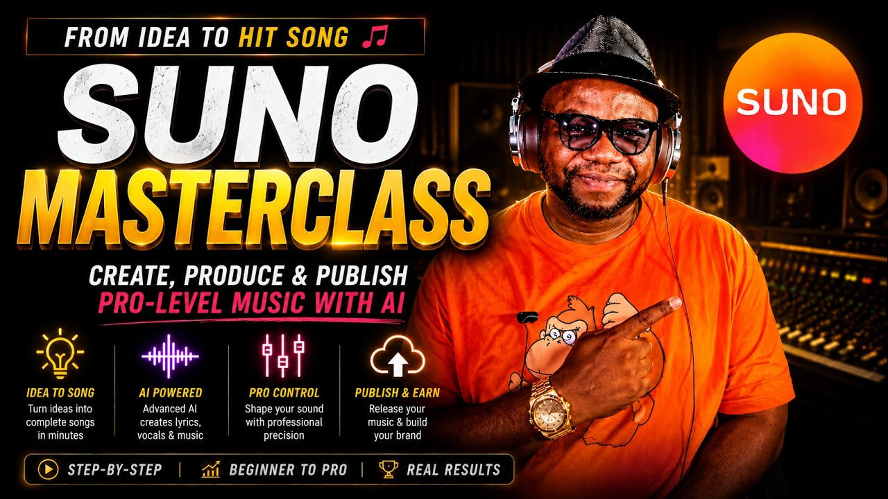 SUNO Masterclass Part 1/20: From Beginner to Intermediate in Minutes!