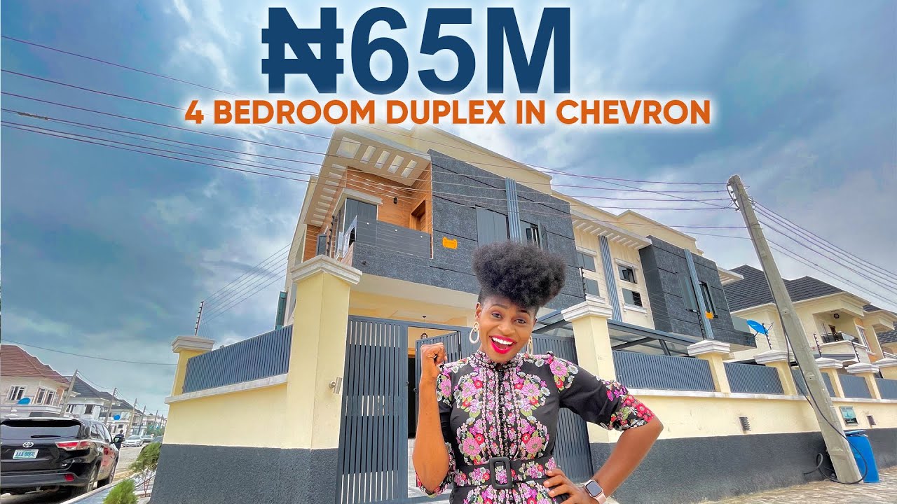 Inside a ₦65,000,000 ($154,000) 4 Bedroom Duplex With BQ in Chevron, Lekki