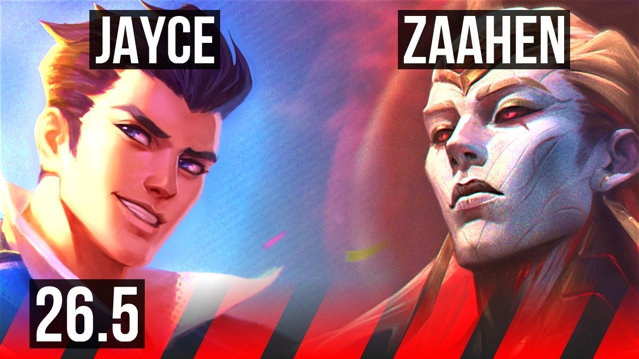 JAYCE vs ZAAHEN (TOP) | Good KDA: 13/1/3 | EUW Master | 26.5