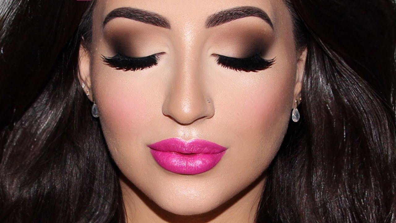 Esfumado Matte PERFEITO (Smokey Eye Matte) & Batom Pink | Melissa Samways BR  ♡