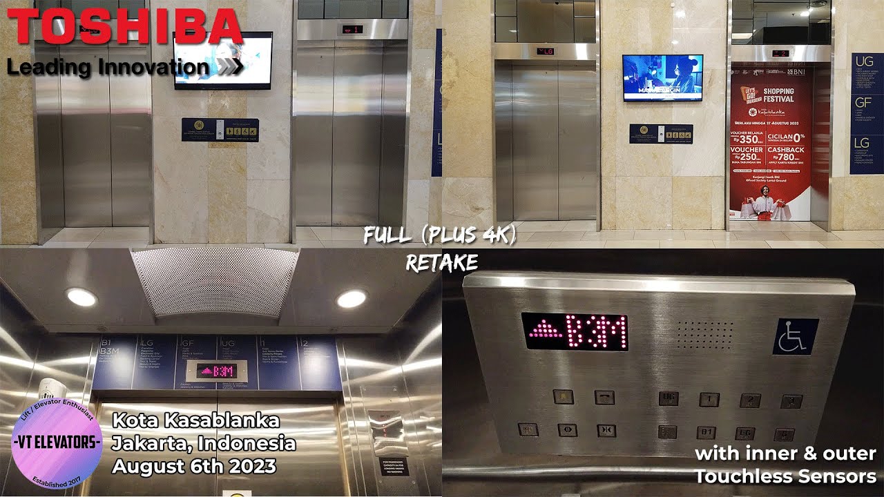 [Full] 2 Toshiba Traction Passenger Lifts w/ Touchless - Kota Kasablanka, Jakarta
