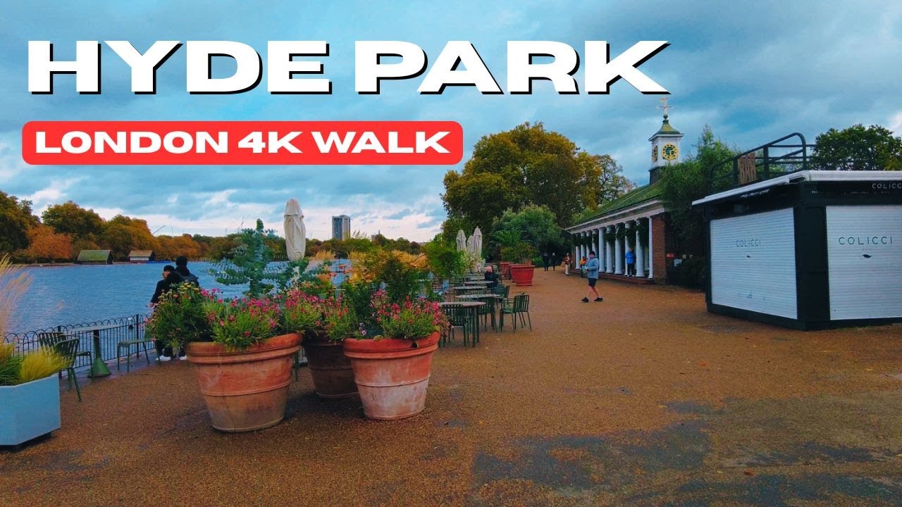 HYDE PARK  London Walking Tour 🌿Peaceful ASMR 4K Walk | PRINCESS DIANA Memorial & Kensington Gardens