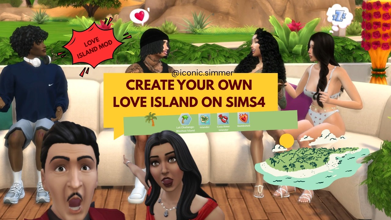 🌴 I Turned The Sims 4 Into LOVE ISLAND 💋 | Mods, CC & Full Setup Tutorial
