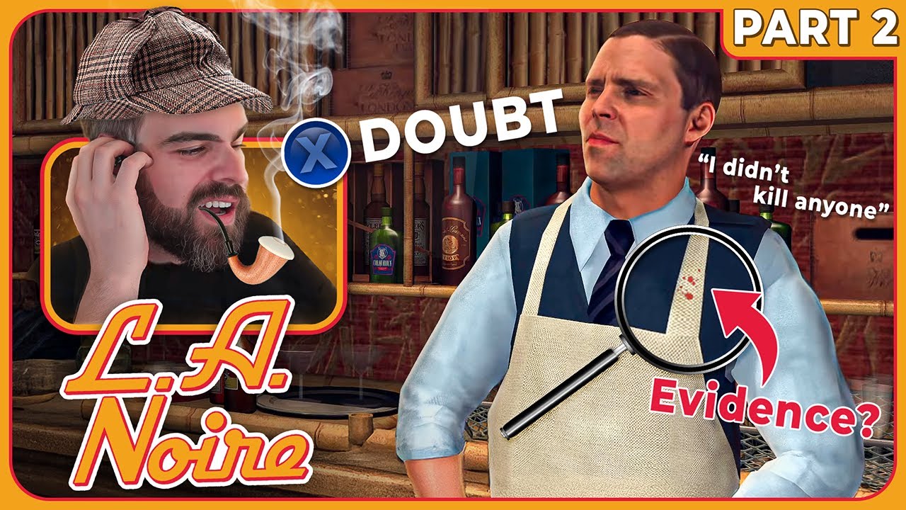 Solving All The Crimes In L.A. Noire [Part 2] [Full Livestream]