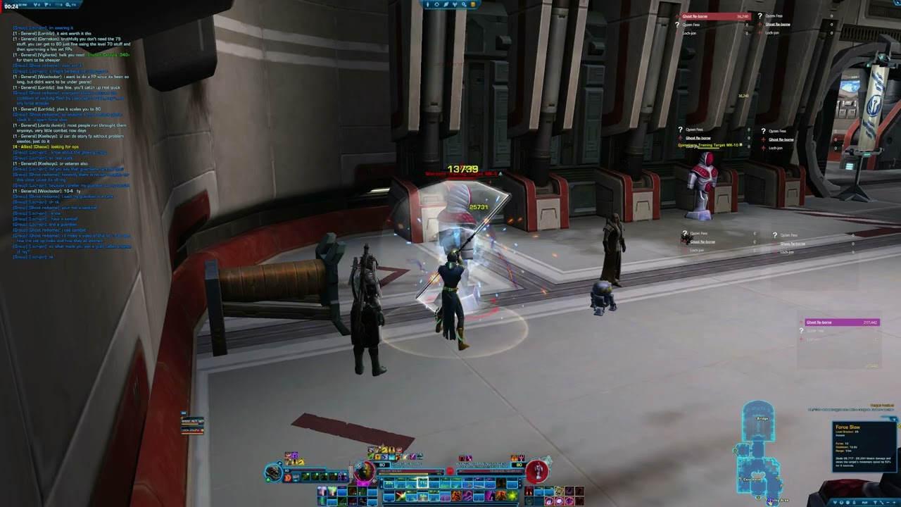 Swtor Infiltration Shadow- how I set up my quickslots so all my abilties are faster clicking.