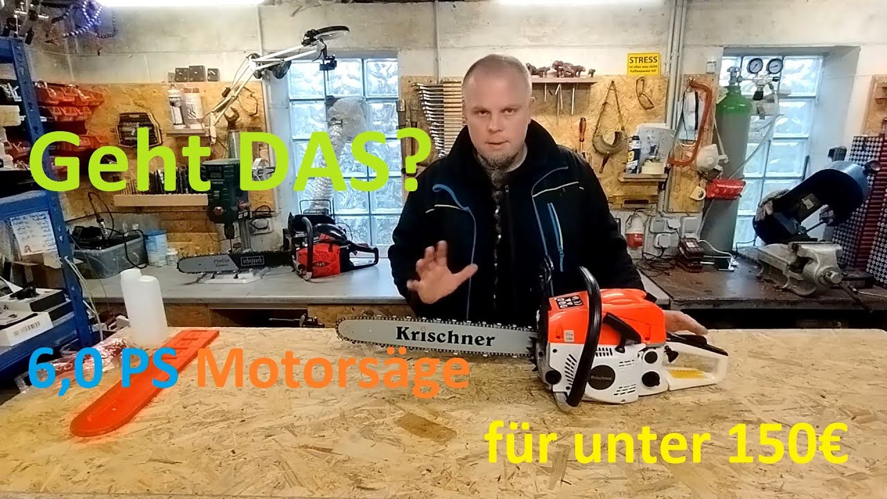 6,0 PS Benzin Kettensäge für unter 150€? Stihl-Killer 