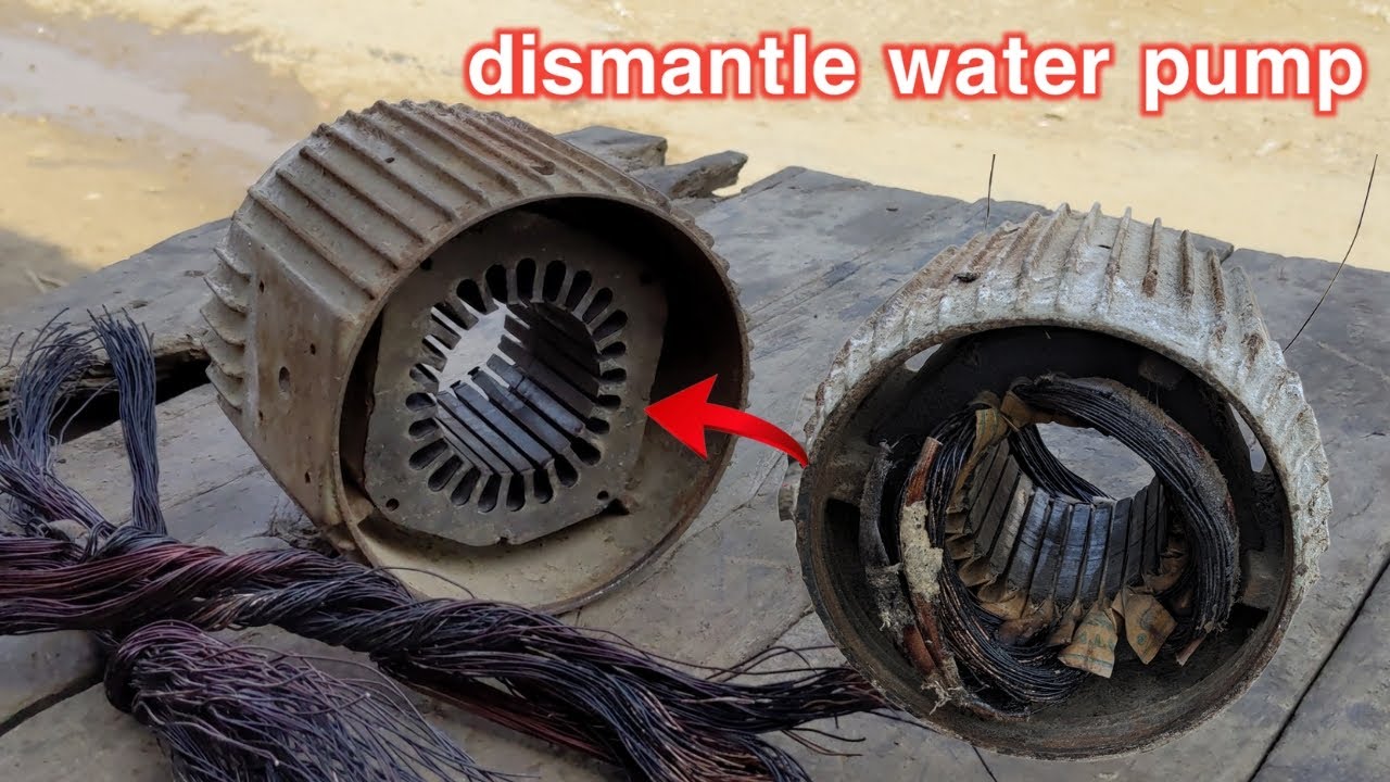 Dismantle water pump in this video|| water pump wind information in this video.