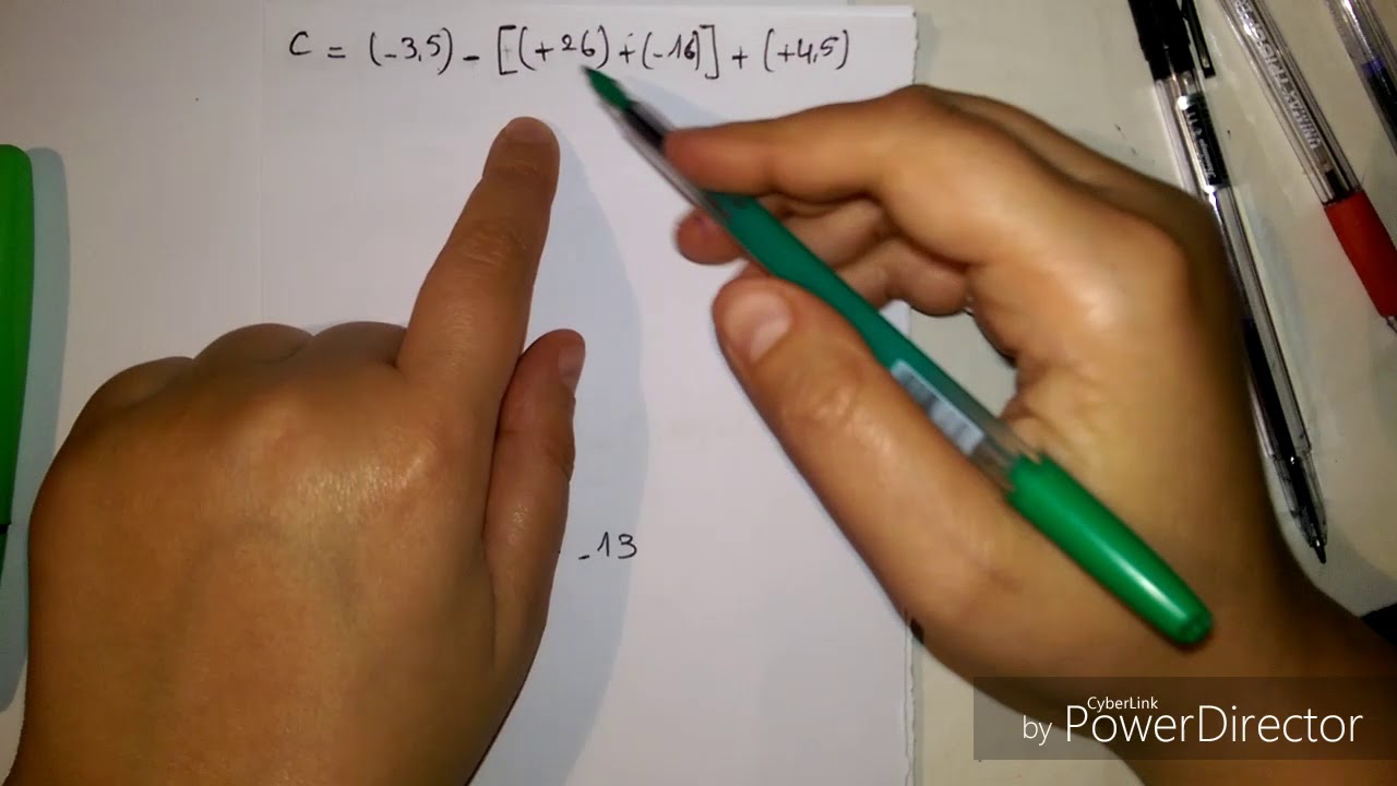 رياضيات الثانية متوسط (الاعداد النسبية)_المجموع الجبري_