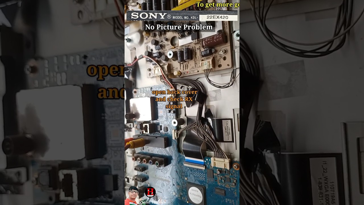 Sony KDL - 22EX420 no Picture Problem fix #sony#ledtv  #halderradio