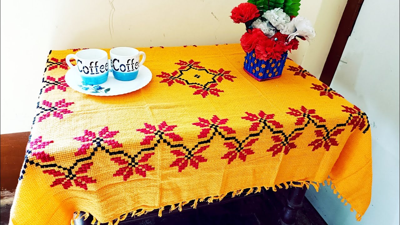 Table Cover Designing Embroidery |  Table Cover Ideas 💡