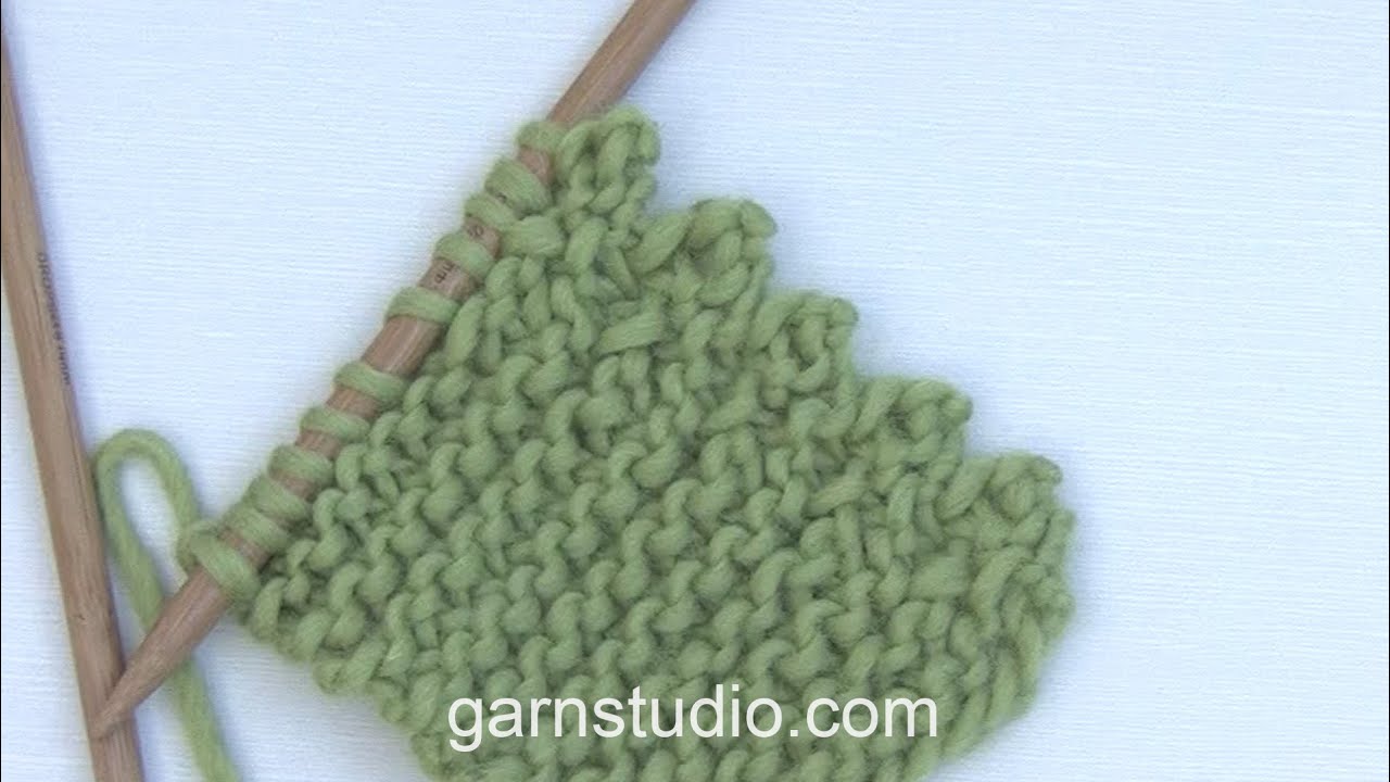 How to knit a picot edge back and forth