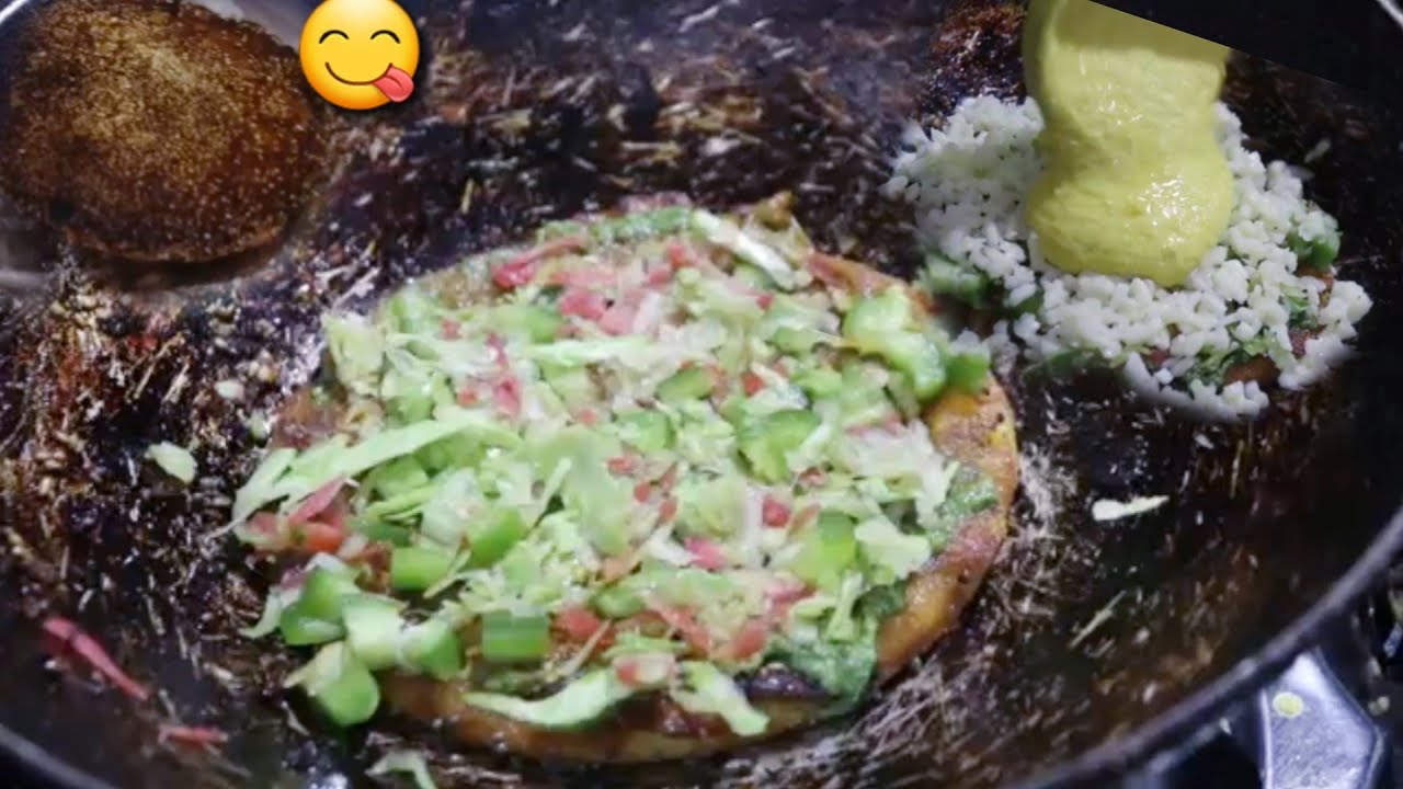 Famous Gujarati Breakfast Cheese Pizza Handvo - Indian Street Food - (Indian Street Chef ).