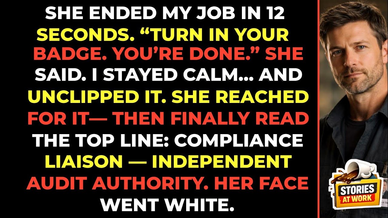 She Ended My Job in 12 Seconds — Then Noticed the Badge She Should’ve Read First | Corporate Revenge