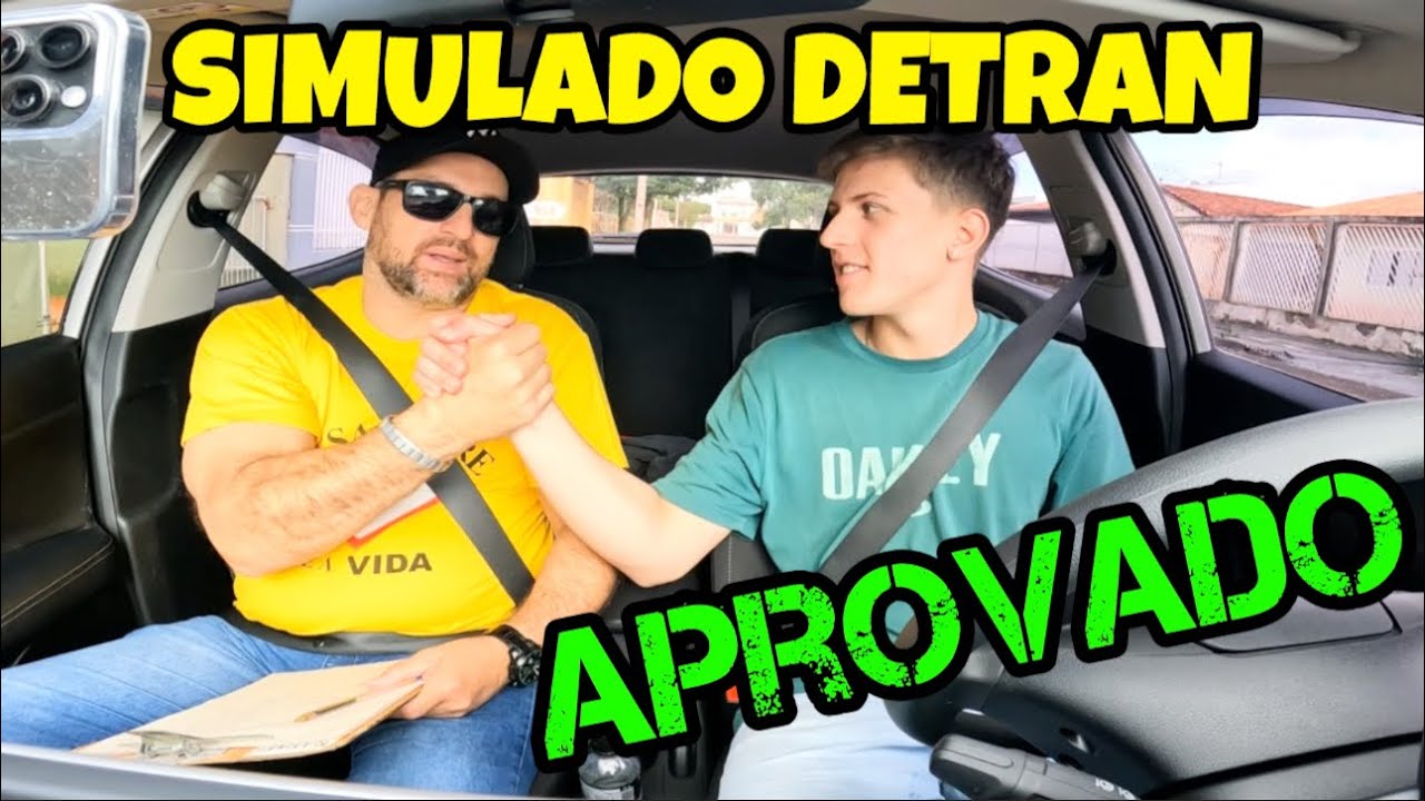 SIMULAÇÃO DE EXAME PRÁTICO DETRAN, LUIZ APROVADO 🚘🕹️✅✅✅ #Detran #CNH #AutoEscola