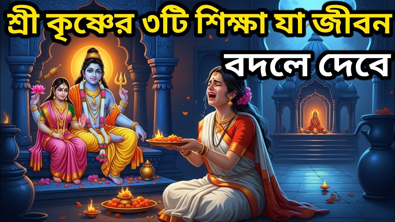 শ্রী কৃষ্ণের ৩টি শিক্ষাযা জীবন বদলে দেবে | Bangla story | bangla motivational story