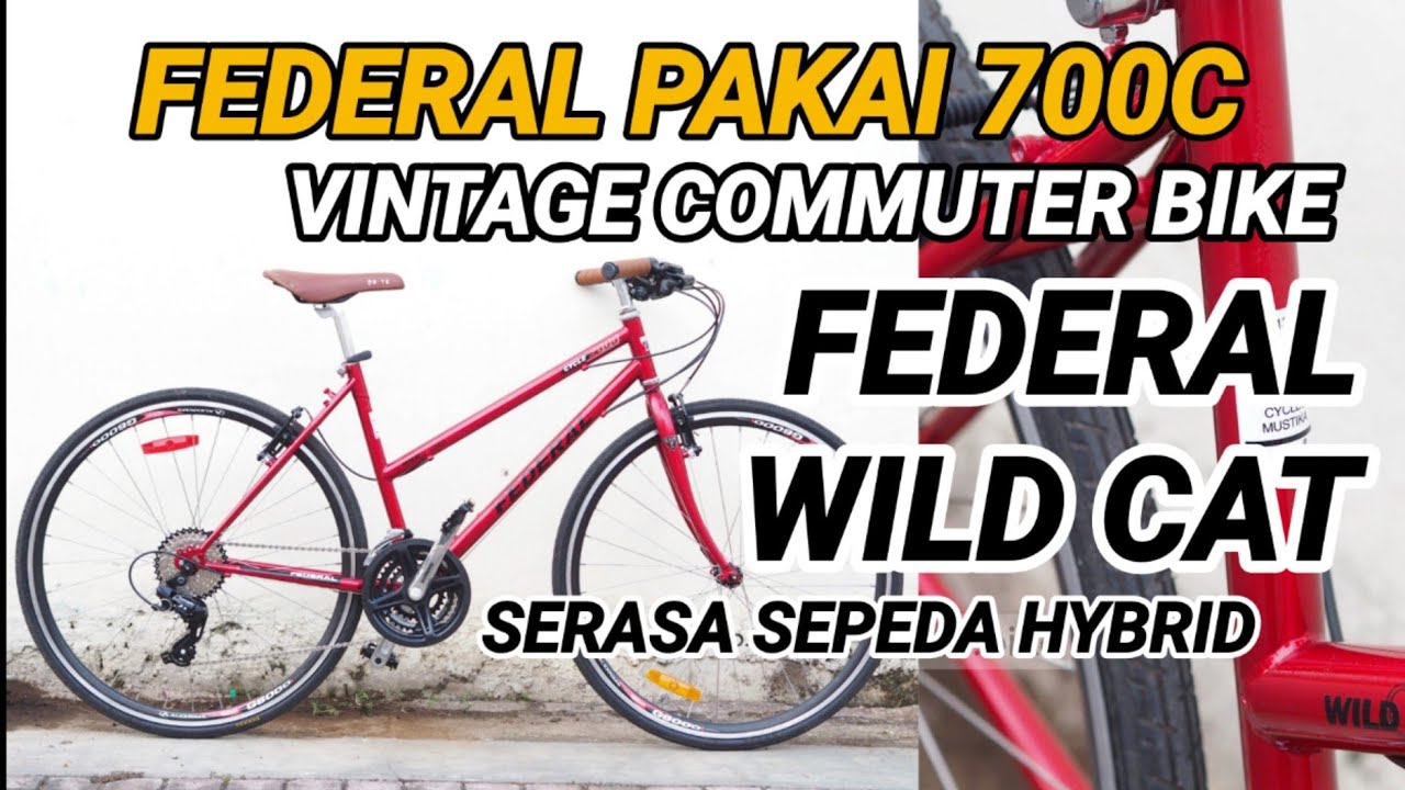 Rakit Vintage Commuter Bike 700c Federal Wild Cat SS Lady by Tustelo.Bike | Serasa Sepeda Hybrid 🔥