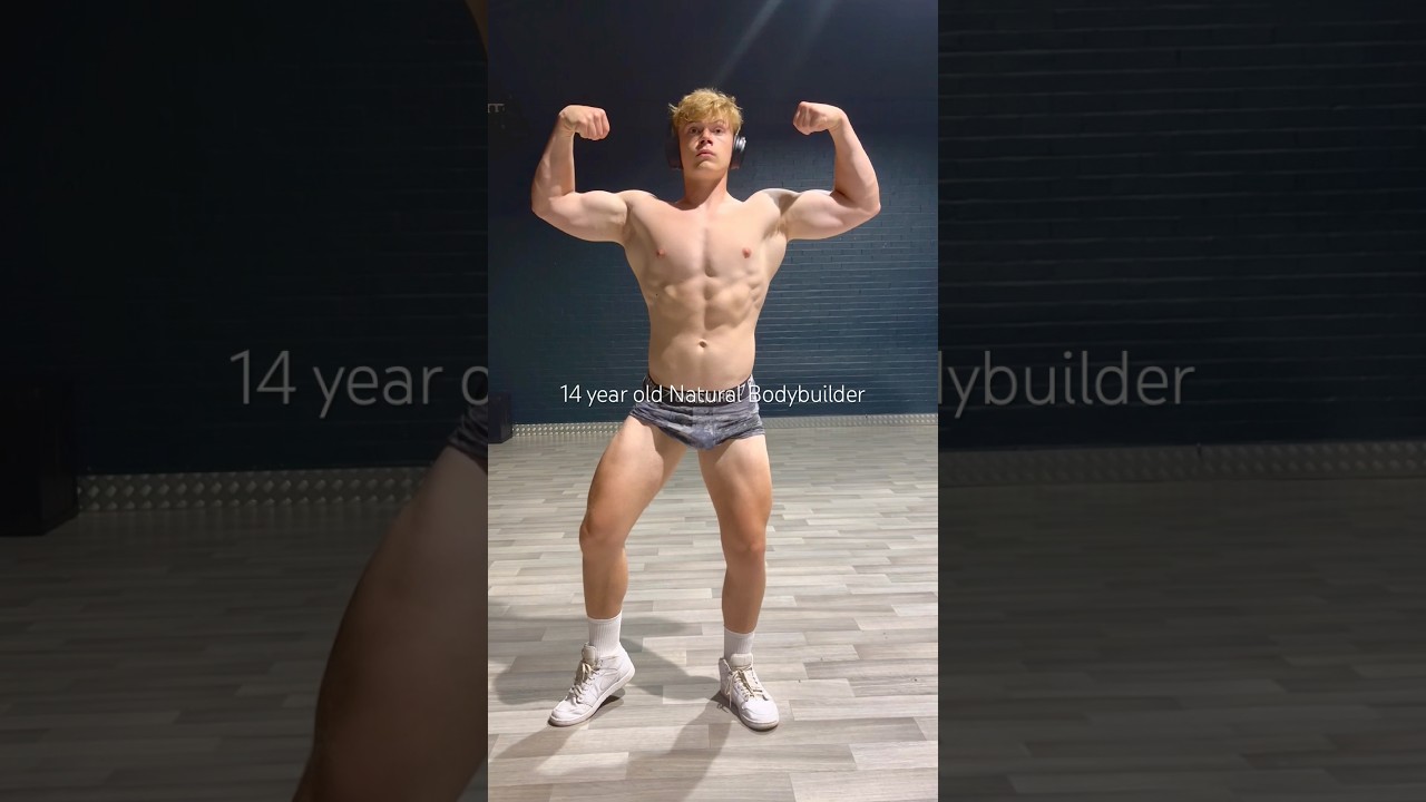 14 year old Natural Bodybuilder #teenbodybuilder #aesthetics #natty
