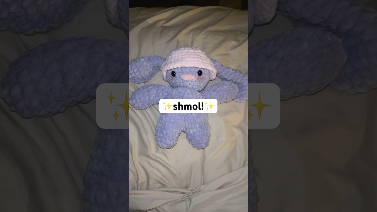 she wanted a purple bunny, and that&rsquo;s what i gave her! :) she&rsquo;s cute!! #crochet #fyp #diy #amigurumi