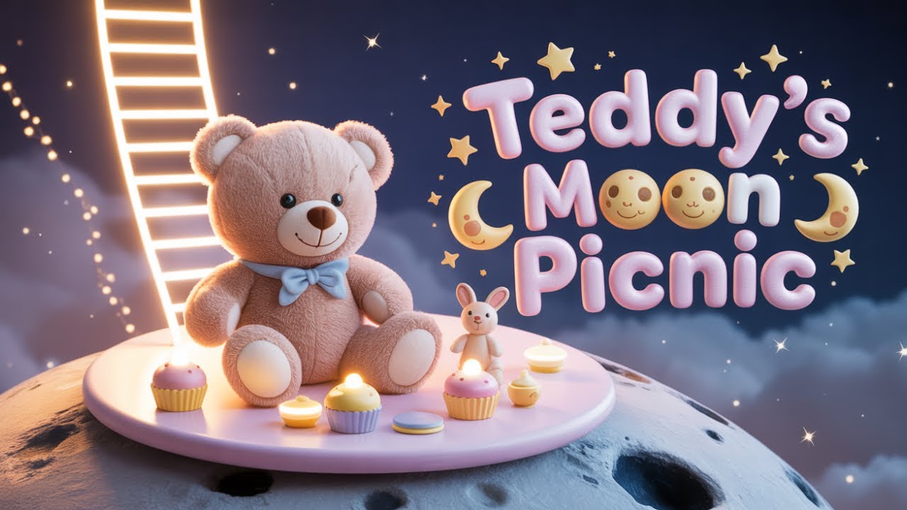 🌙 Sleepy Time Story: Episode 6 – “Teddy’s Moon Picnic” #lullabyforbabies #bedtimestories #cartoon