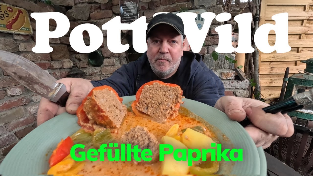 Gefüllte Paprika aus dem Dutch Oven