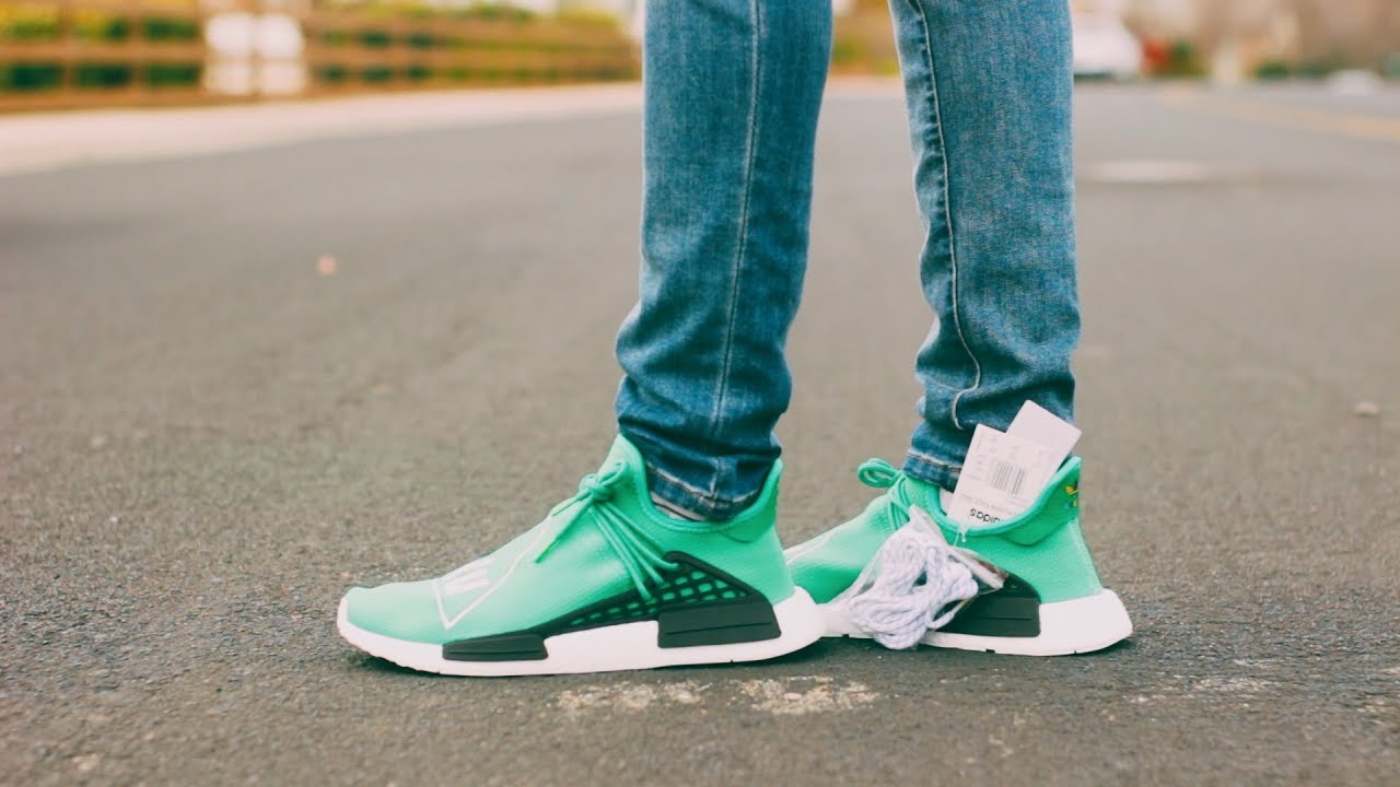ADIDAS X Pharell Human Race NMD On Feet X Unboxing Sneaker Review
