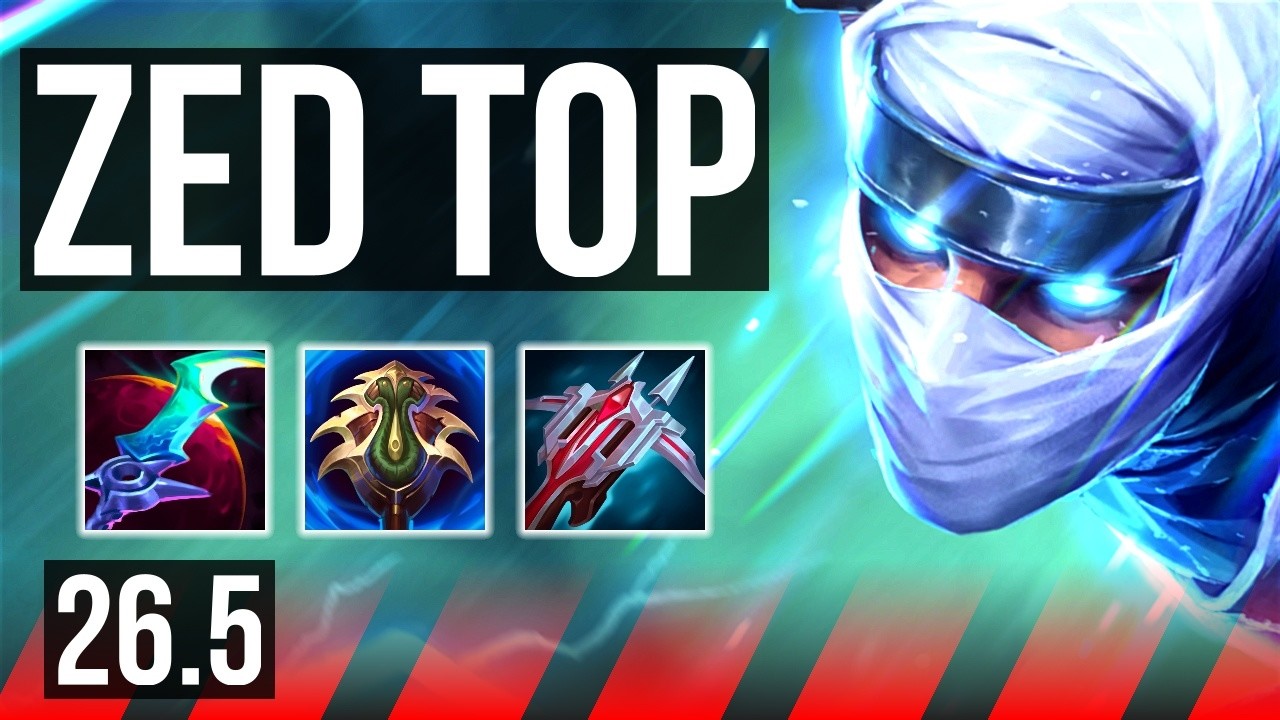 ZED vs ZAAHEN (TOP) | EUW Grandmaster | 26.5