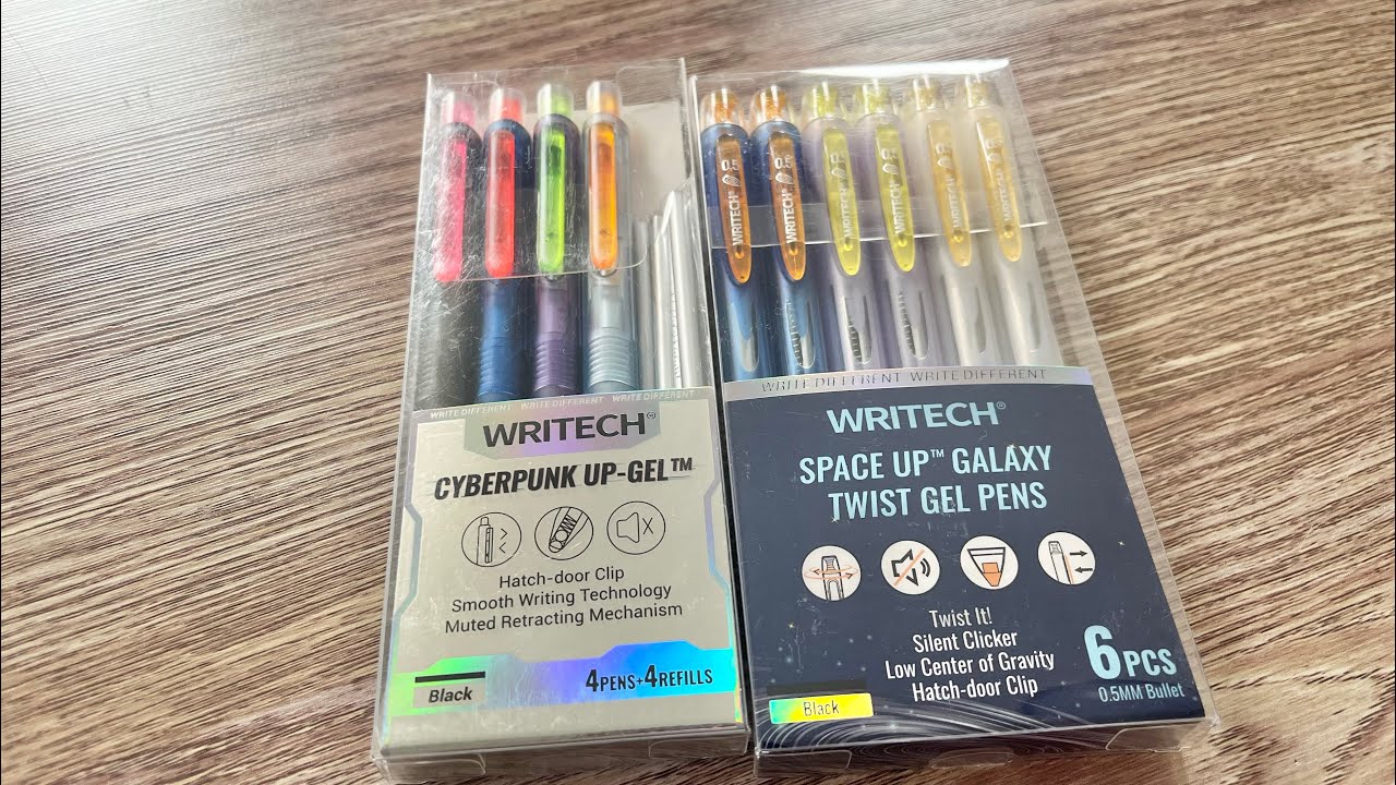 Writech Cyberpunk Up-Gel & Space Up Galaxy Twist Gel Pens