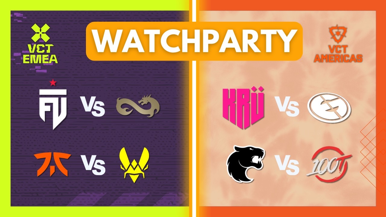 KRU vs EG & FUR vs 100T | VCT Americas Stage 1 Groups #VCTWatchParty | !patreon !merch