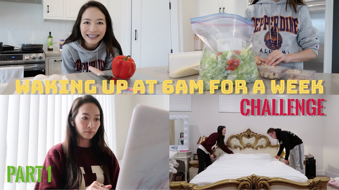 ❤️ Elaine Hau - Waking Up at 6AM For a Week 一週早上6點起床 ⏰ A Productive Week in My Life 💪🏻 Part 1