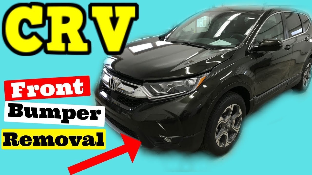 Снятие переднего бампера Honda CRV 2017-2018. Как снять, заменить, установить.