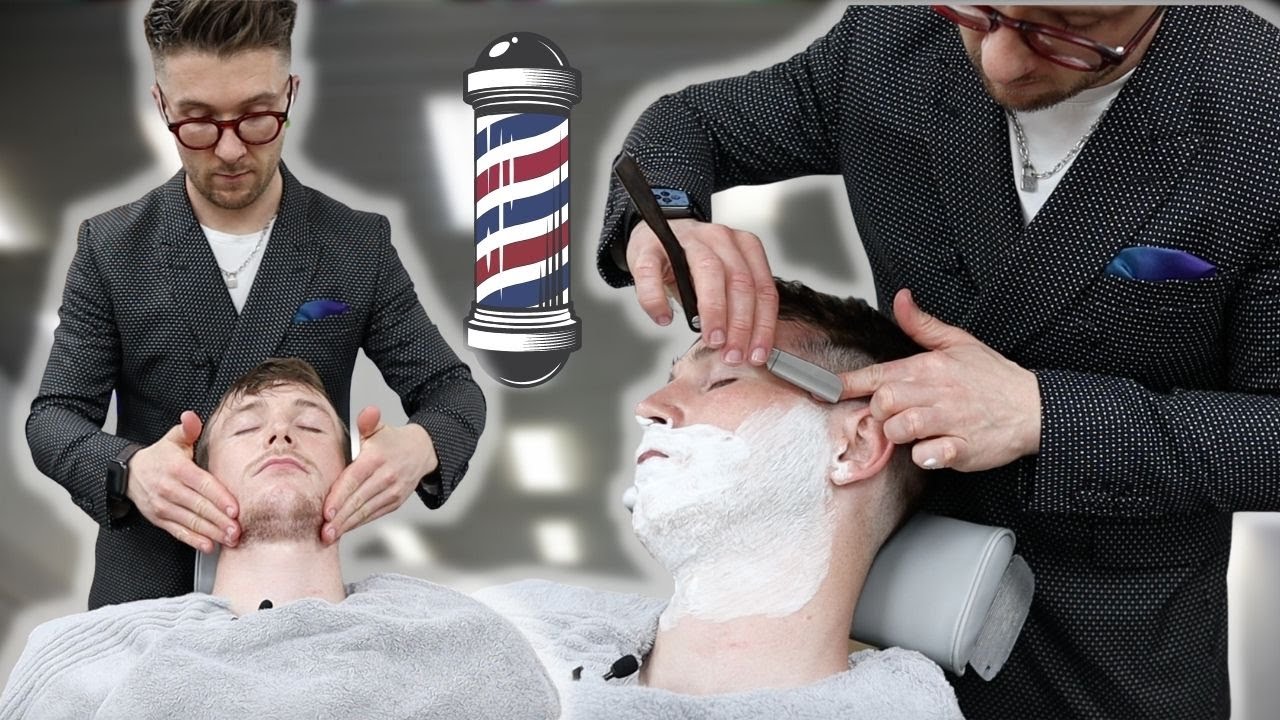 Relaxation | ASMR | Über Relaxing Barbershop Hot Towel Shave