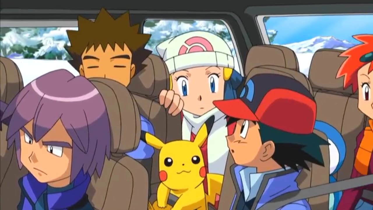 Brock Tells Dawn About Battle Frontier [Hindi] |Pok&eacute;mon: DP Galactic Battles In Hindi|