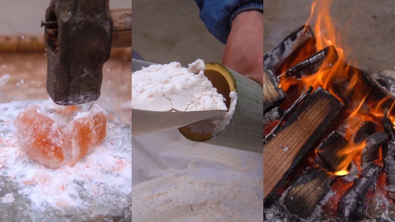 the process of calcining bamboo salt is incredibly complex. Beautifull village life