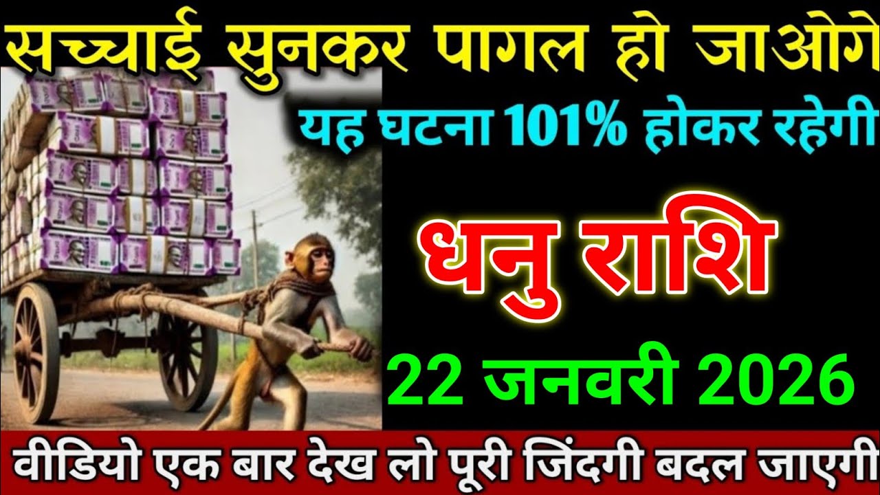 धनु राशि 21 जनवरी 2026 खुशखबरी सुनकर पागल हो जाओगे यह घटना 101% होगा। Dhanu Rashi 