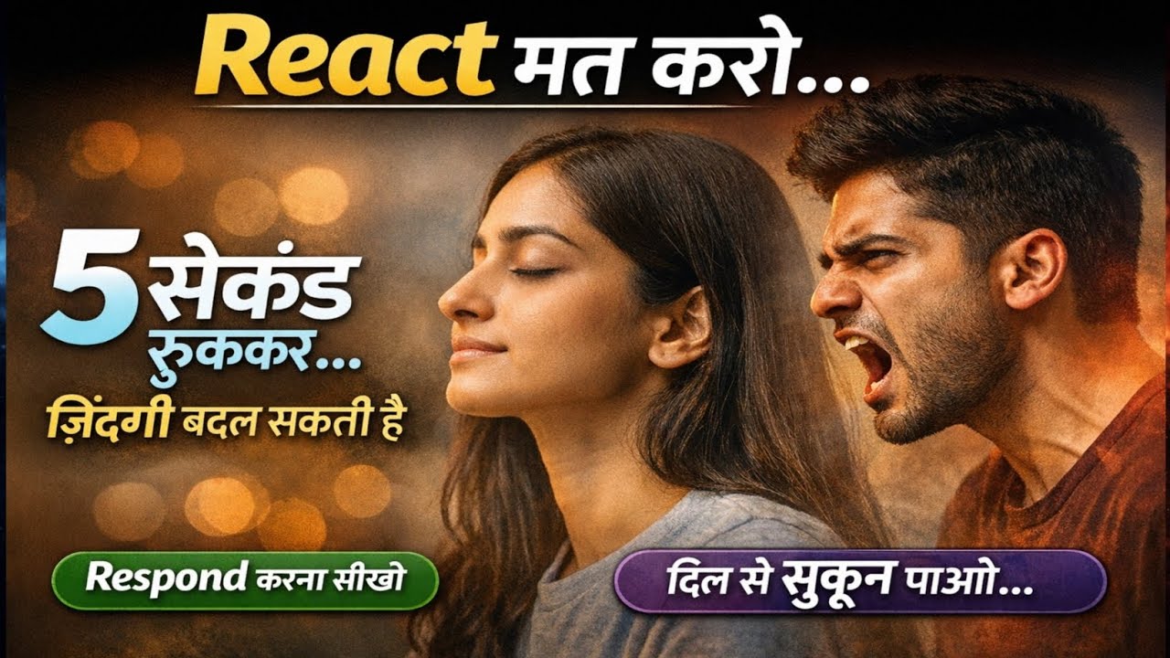 5 सेकंड जो आपकी ज़िंदगी बदल सकते हैं | Stop Reacting, Start Responding | Emotional Intelligence 