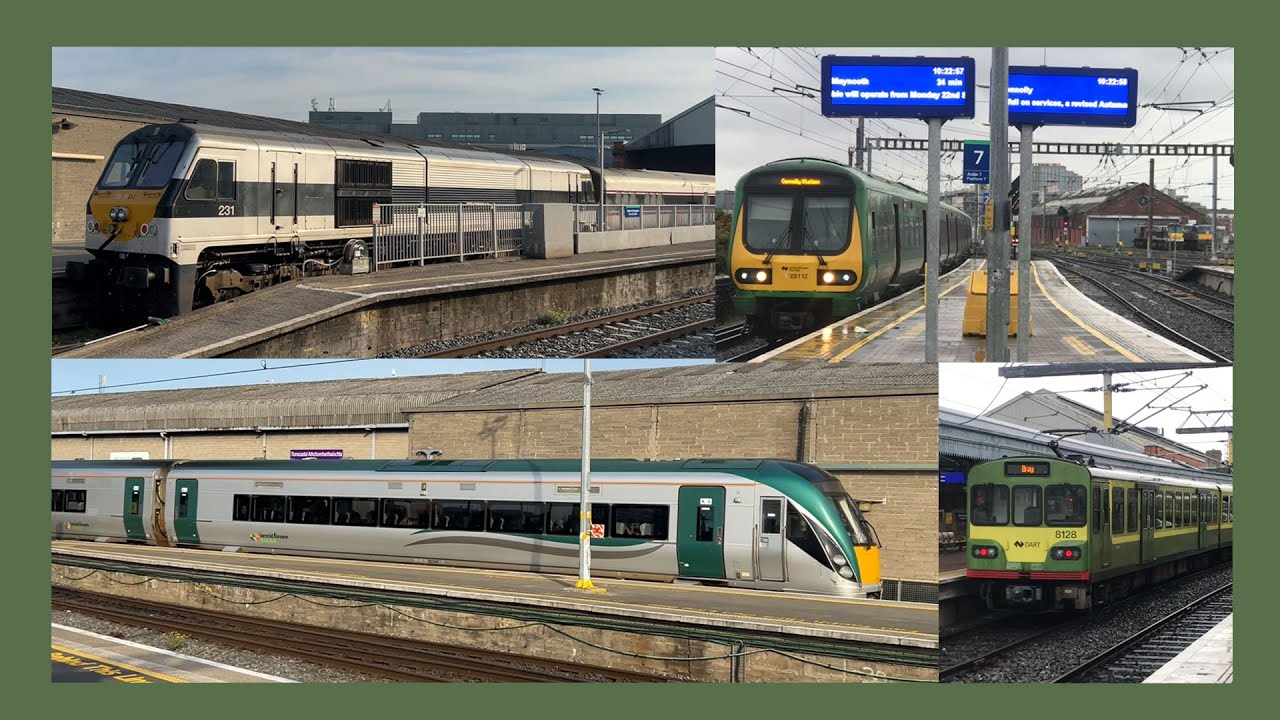 Watching trains go by at Dublin Connolly station- 17/08/2025, 27-28/09/2025