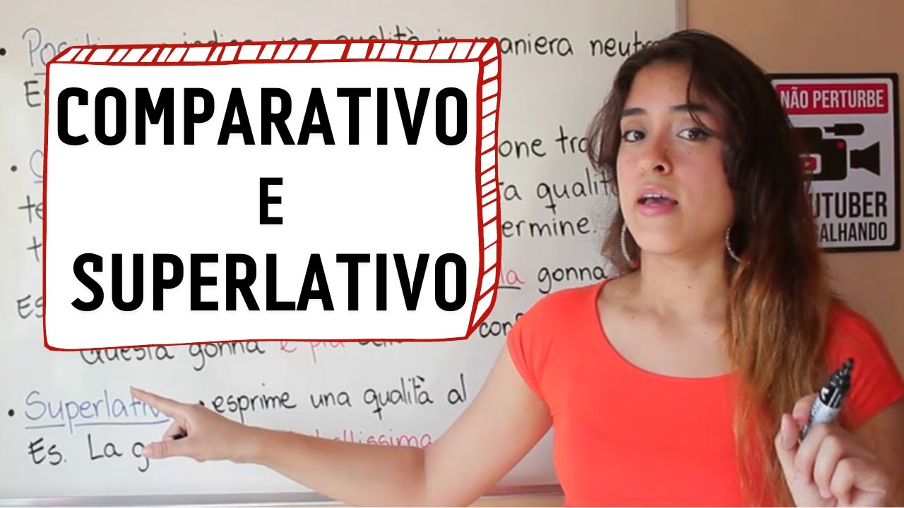 O COMPARATIVO e SUPERLATIVO no italiano!
