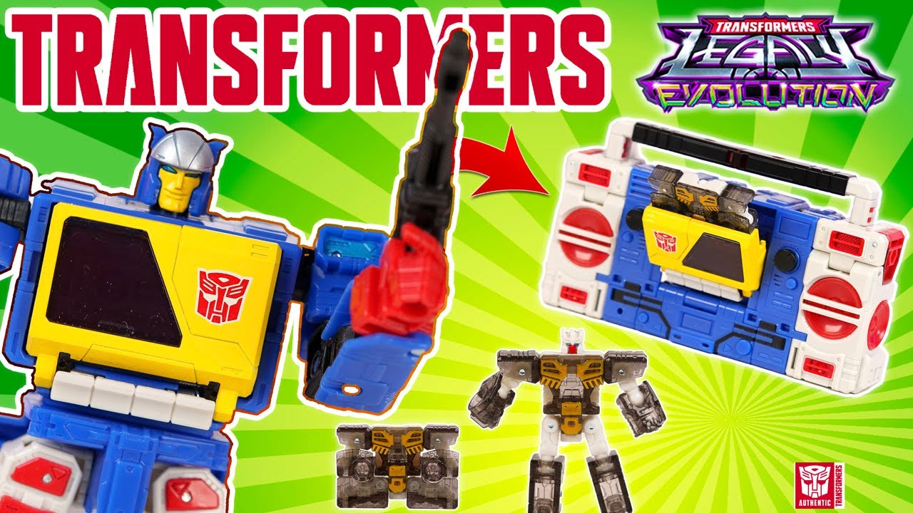 Un double TRANSFORMERS LEGACY EVOLUTION qui se transforme en Radio Cassette Twincast