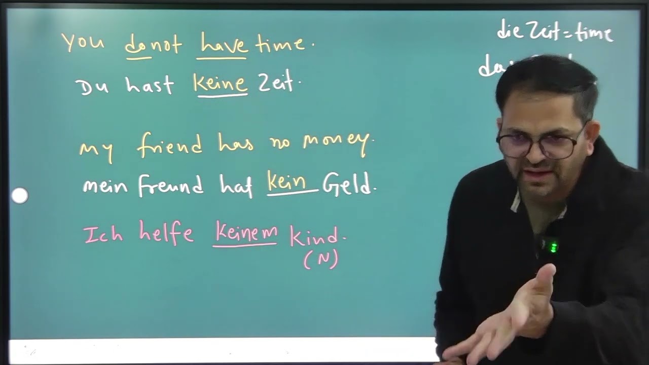 A1 - Use of kein & nicht | Negation Sentences in German Grammar - Ausbildung in Germany