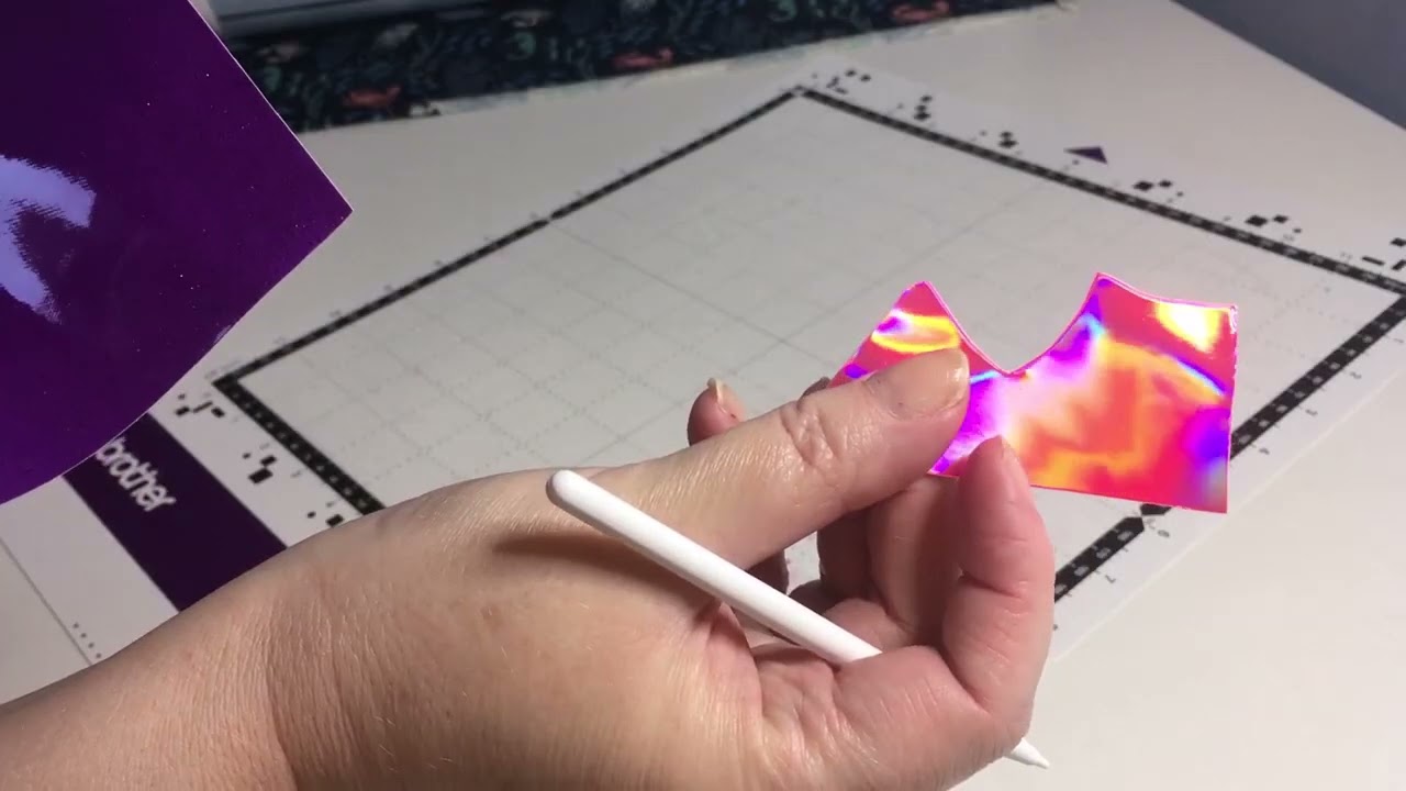 ScanNCut PigPong Lettering Collection Tutorial   vinyl key ring