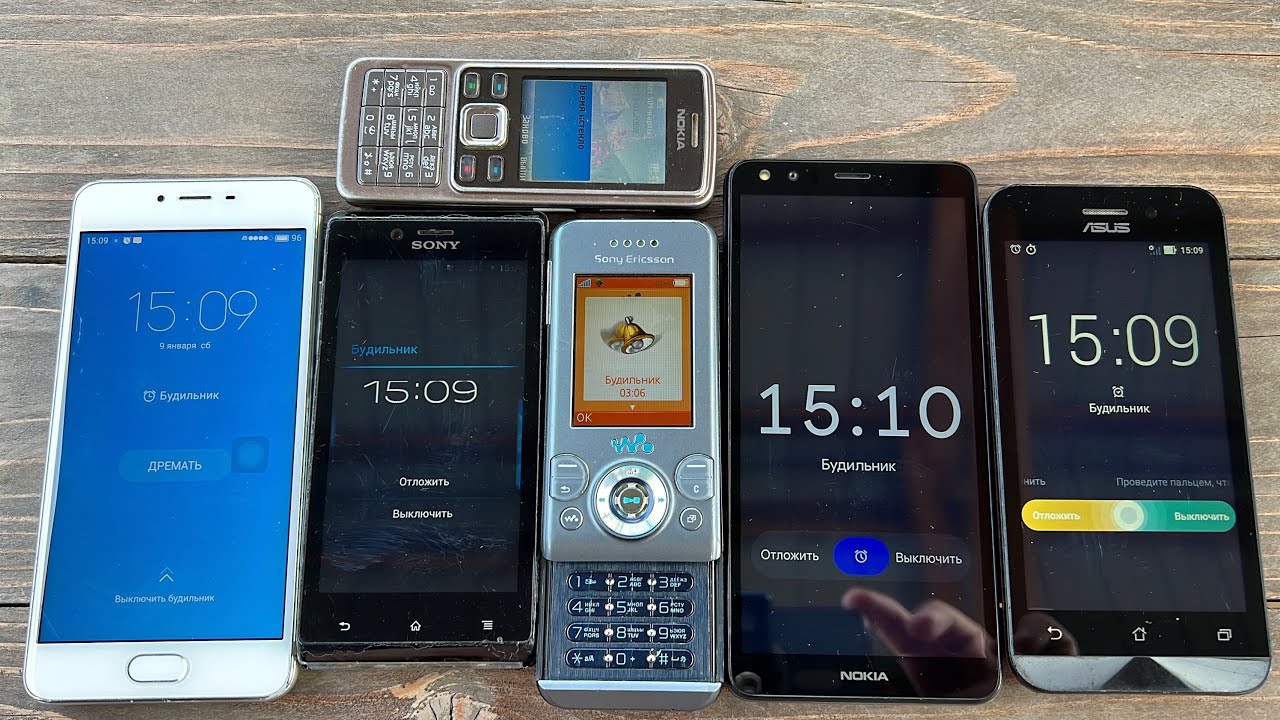 Nokia 6300 Vs Sony Ericsson K500 Alarm Clock Vs Timer Nokia A01 & Asus & Meizu m3S
