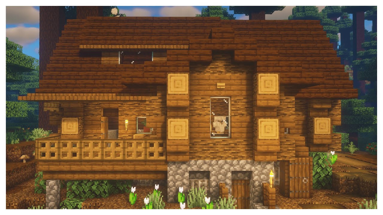 Minecraft: How To Build A Log Cabin Tutorial