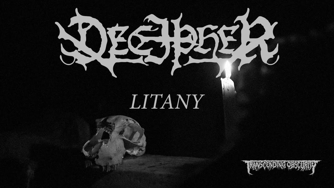 DECIPHER (Grecja) - Litany OFICJALNY TEKST PIOSENKI (Black Metal) Transcending Obscurity Records