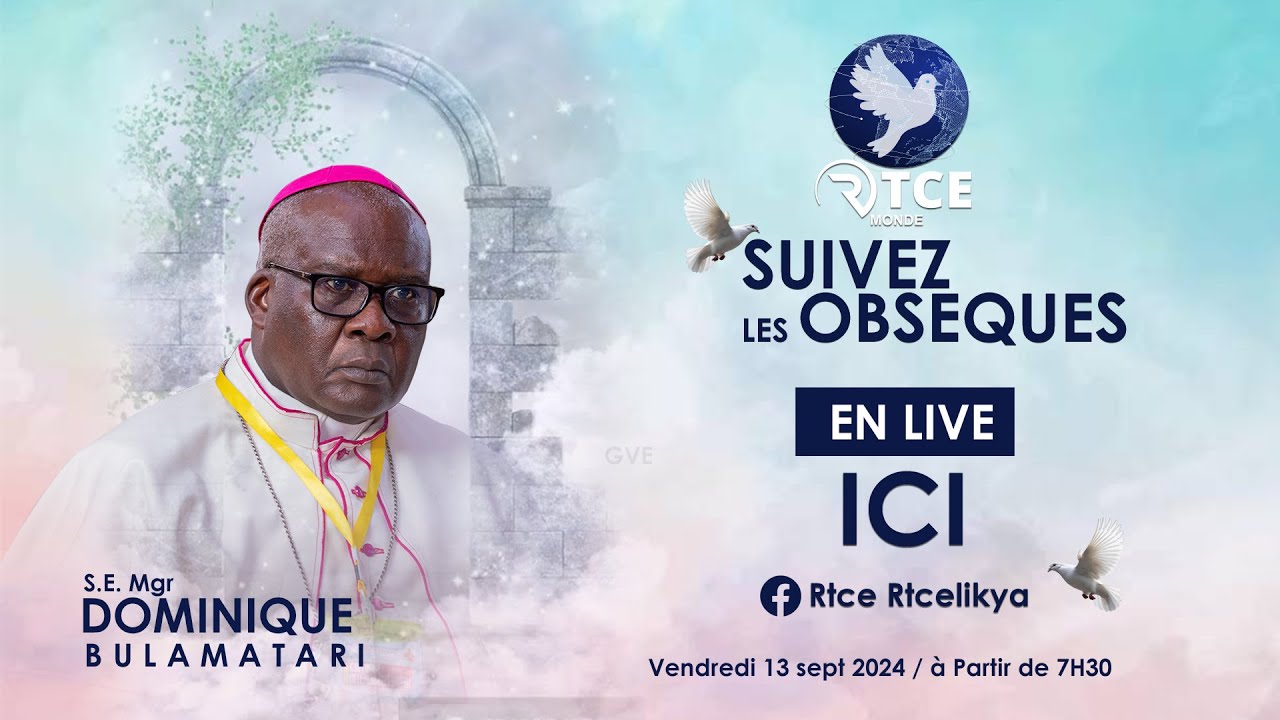 Messe d'obsèques de Mgr Dominique Bulamatari, évêque émérite du diocèse de Molegbe