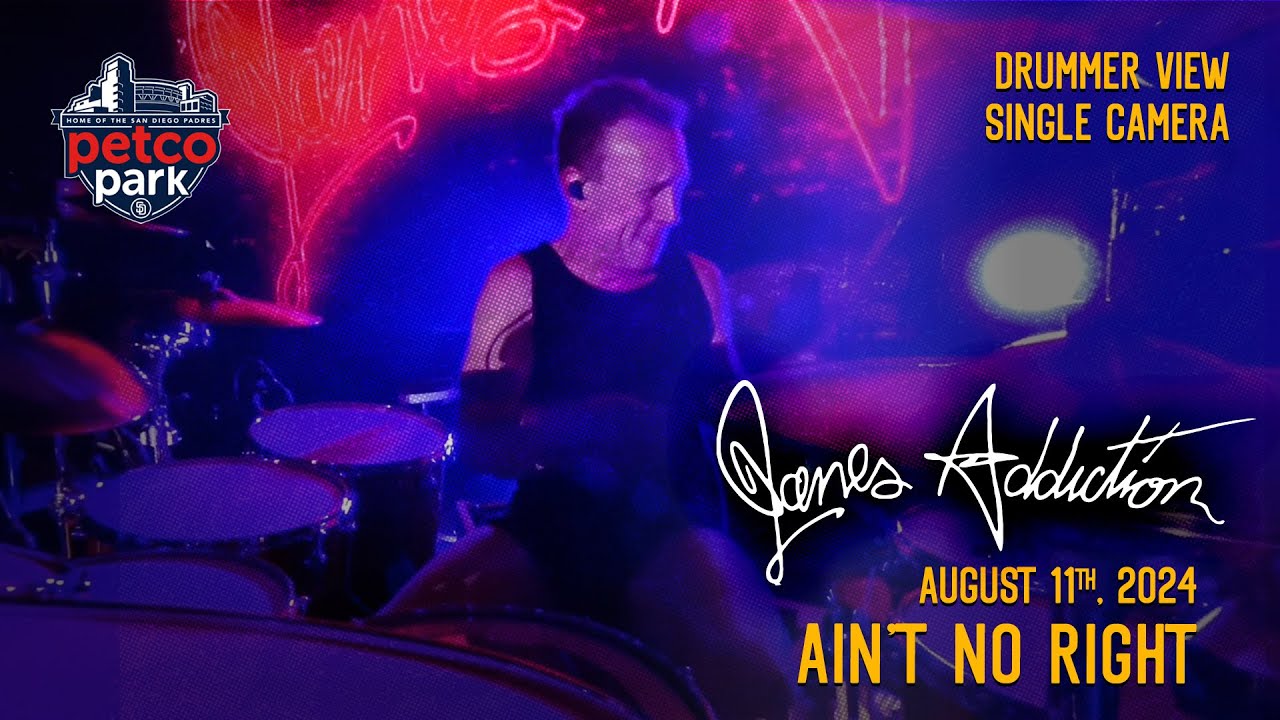 Jane's Addiction San Diego 081124 Ain't No Right #stephenperkins -  Drummer Cam