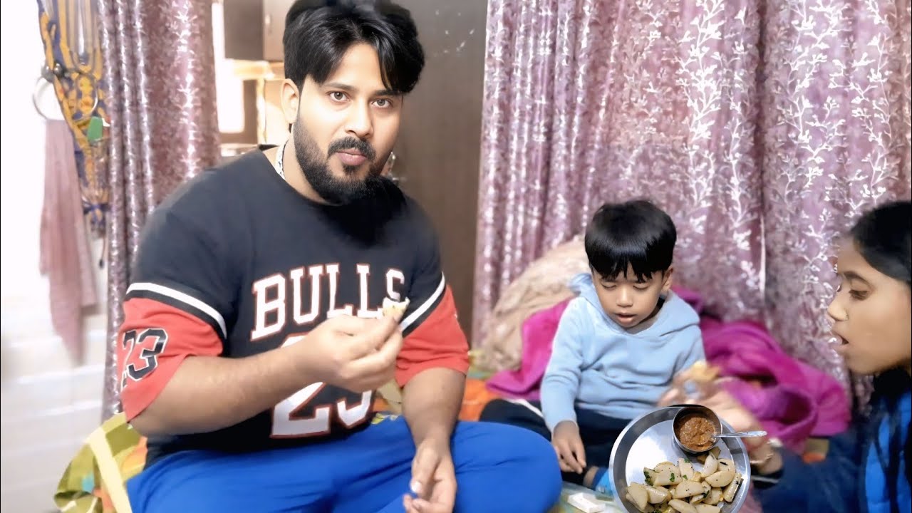 Mene Aur Monika Ne Banaya Dal Farra 😍 | Desi Cooking Vlog 😋 #vlog #thadiwal #daalfarra 